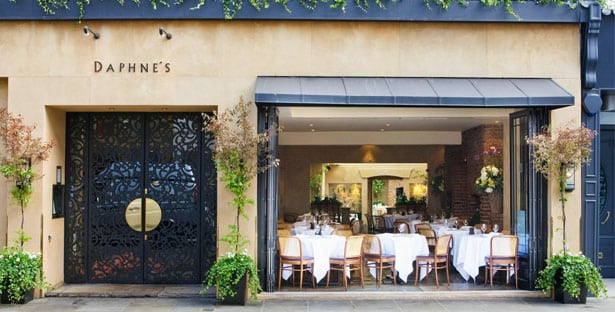 Dinner at Daphne’s restaurant in South Kensington, London