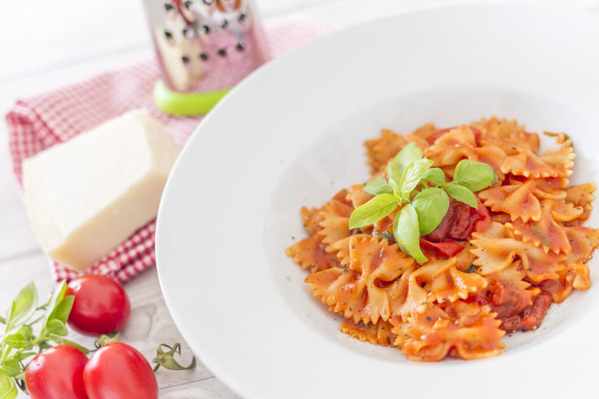 One Pot Pasta mit Tomatensauce