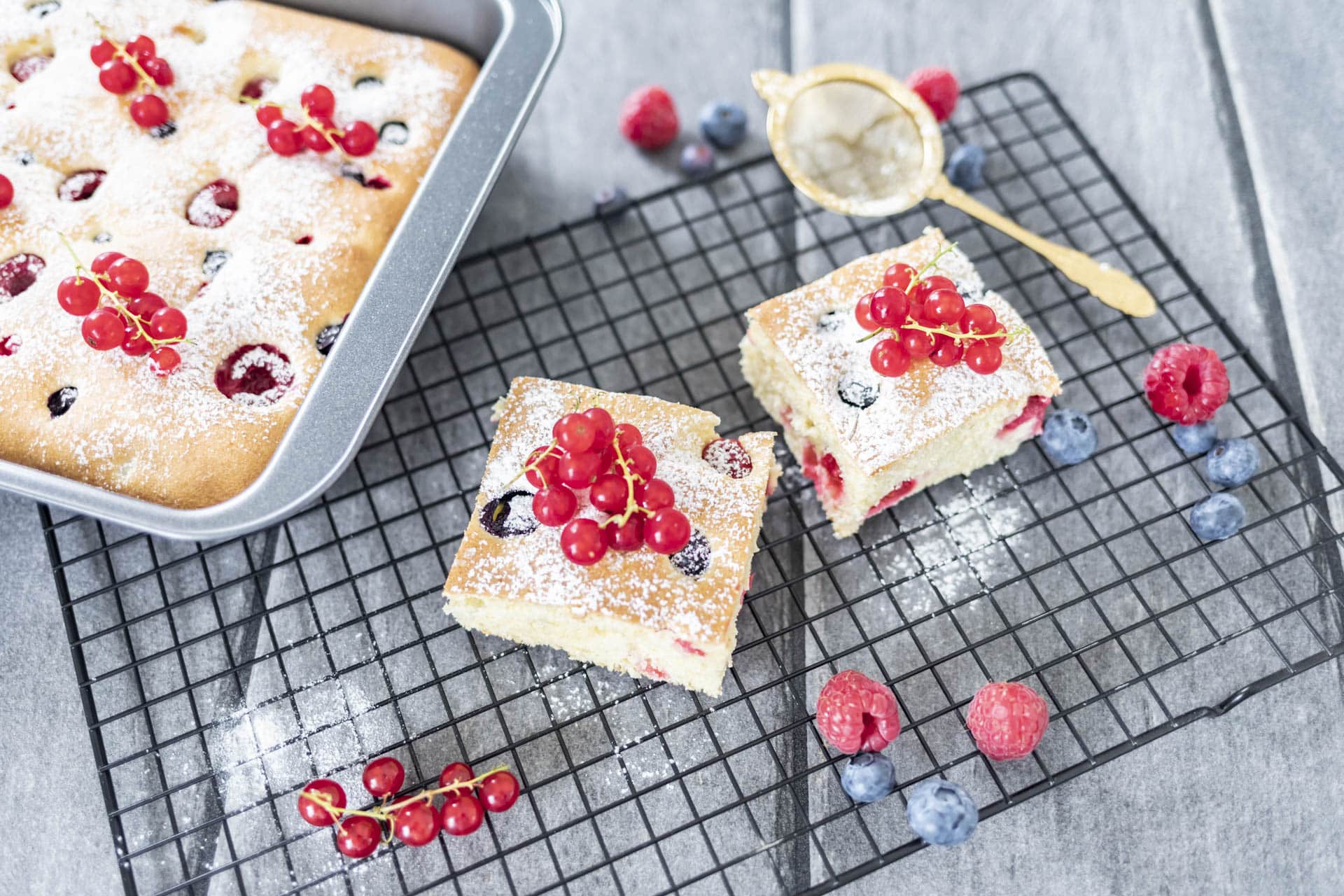 Blitzschneller Beerenkuchen