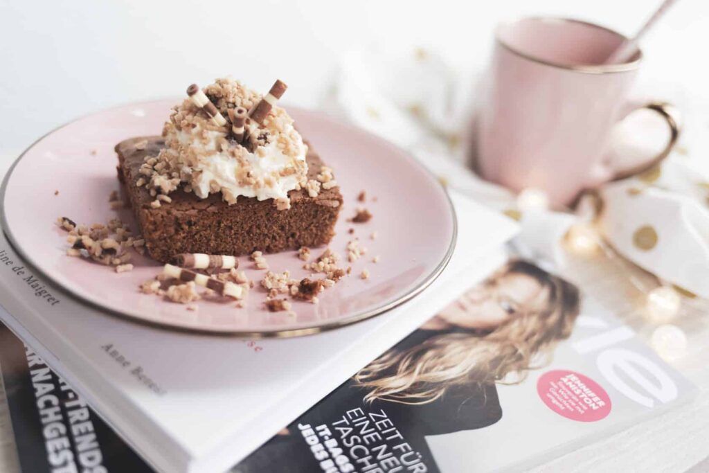 Lebkuchen-Brownies mit Kastanienreis